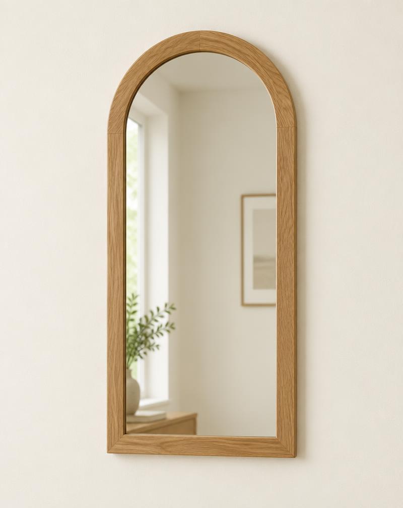 Arch Oak Mirror